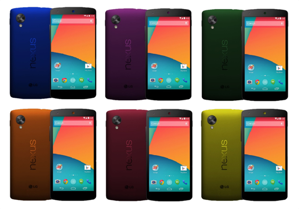 Корпус Nexus 5: все цвета радуги