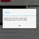 Ошибка 489 в Google Play: «Не удалось загрузить приложение из-за ошибки 489»
