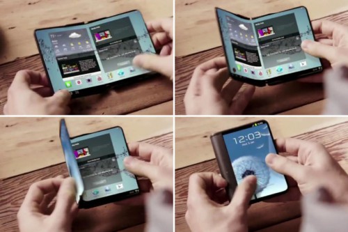 Слухи: экран будущего устройства Samsung можно будет согнуть пополам