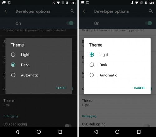 Функция «Ночной режим» Android Marshmallow могла бы принести пользователям опцию темного интерфейса