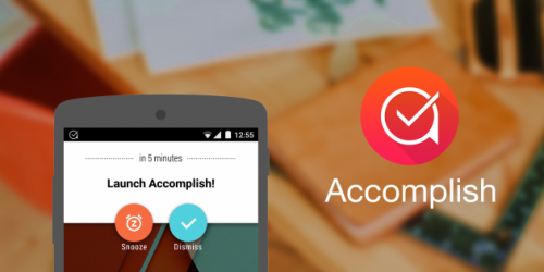 Новый удобный планировщик задач Accomplish для Android