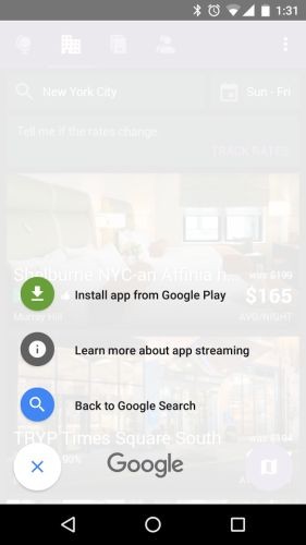 Google Search реализует стриминговую передачу мобильных приложений