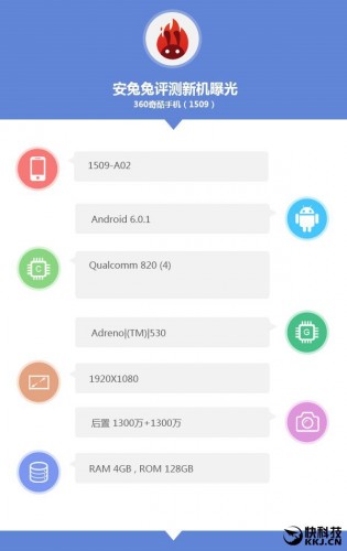 Смартфон Qiku с процессором Snapdragon 820 замечен на AnTuTu