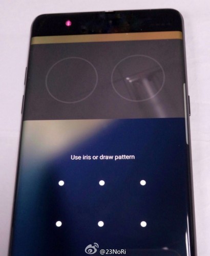 Samsung Galaxy Note 7: свежие фото подтверждают сканер радужки глаза