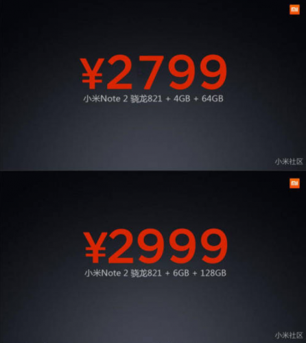 Слайды презентации Xiaomi Mi Note 2 попали в сеть