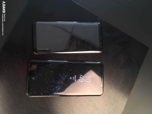 Совместное фото Samsung Galaxy S8 и Galaxy S8+: сравниваем размеры