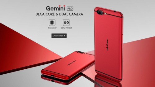 Ulefone Gemini Pro с роскошной камерой появится в продаже 31 мая