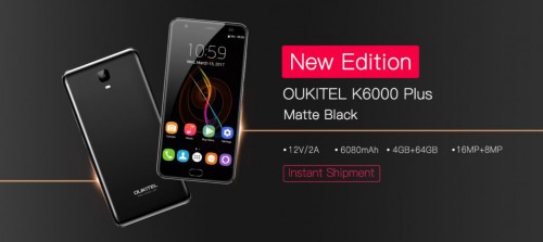 Oukitel K6000 Plus: новая версия Matte Black Edition и обновленный софт