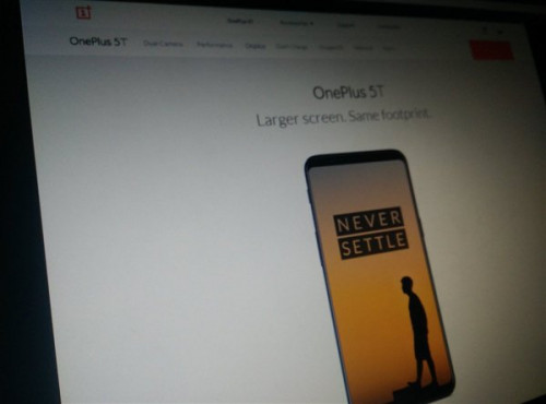 Новые изображения OnePlus 5T появились в сети