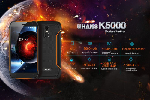 UHANS K5000 c защитой по IP68 открыт для продажи