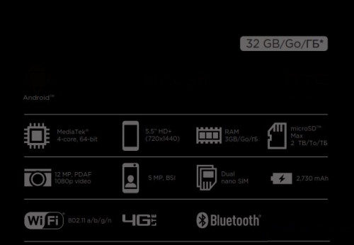 HTC Desire 12: раскрыты технические характеристики телефона