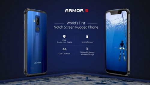 Ulefone Armor 5: первый в мире защищенный смартфон с дисплеем с вырезом