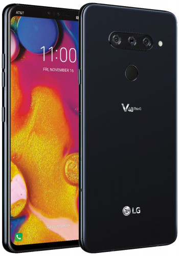 Изображение LG V40 ThinQ показывает дисплей с вырезом и тройную камеру, новое видео