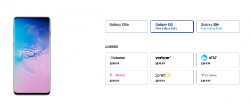 Samsung Galaxy S10, S10 5G, S10 Plus и S10e: цена и наличие