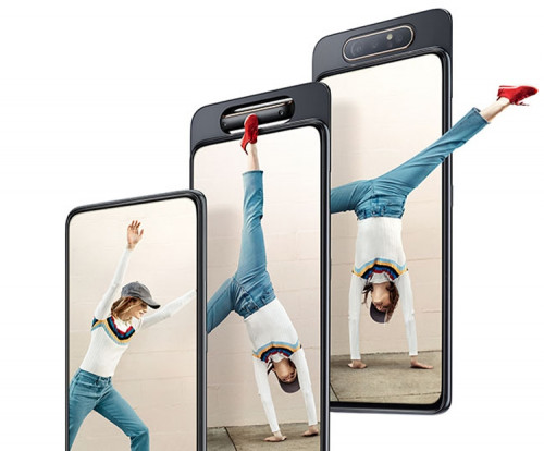 Samsung Galaxy A80: полноэкранный смартфон с тройной вращающейся камерой