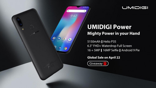 Тонкий смартфон с большим аккумулятором UMiDIGI Power