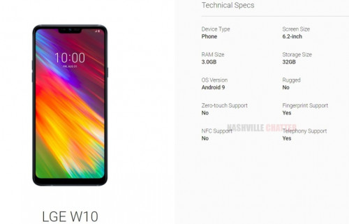 LG W10 на Android Enterprise: основные характеристики