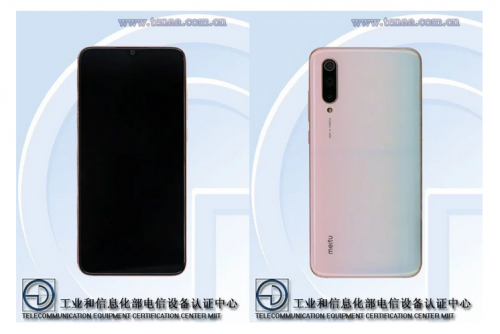 Xiaomi Mi CC9 на TENAA: все спецификации и изображения, подтверждающие брендинг Meitu