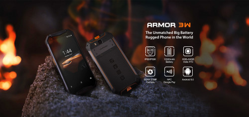 Защищенные смартфоны Ulefone Armor 3W и Armor 3WT с мощной батареей представлены официально