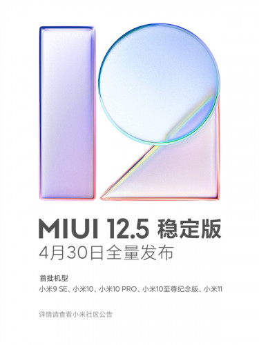 Xiaomi подтверждает график развертывания MIUI 12.5 для более чем десятка устройств