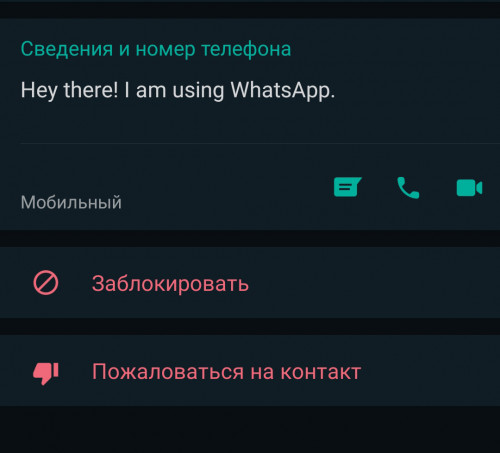 Сообщение от контактов «Hey there! I am using WhatsApp». О чём это они?